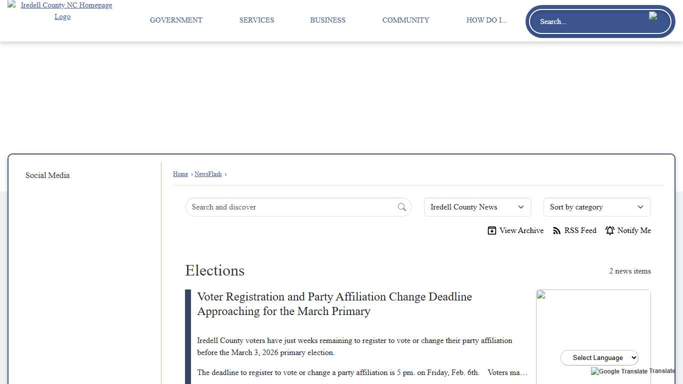 News Flash • Iredell County, NC